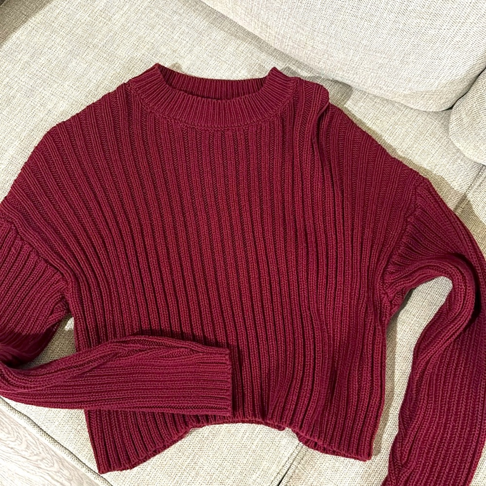 red long sleeve, from forever 21, size small